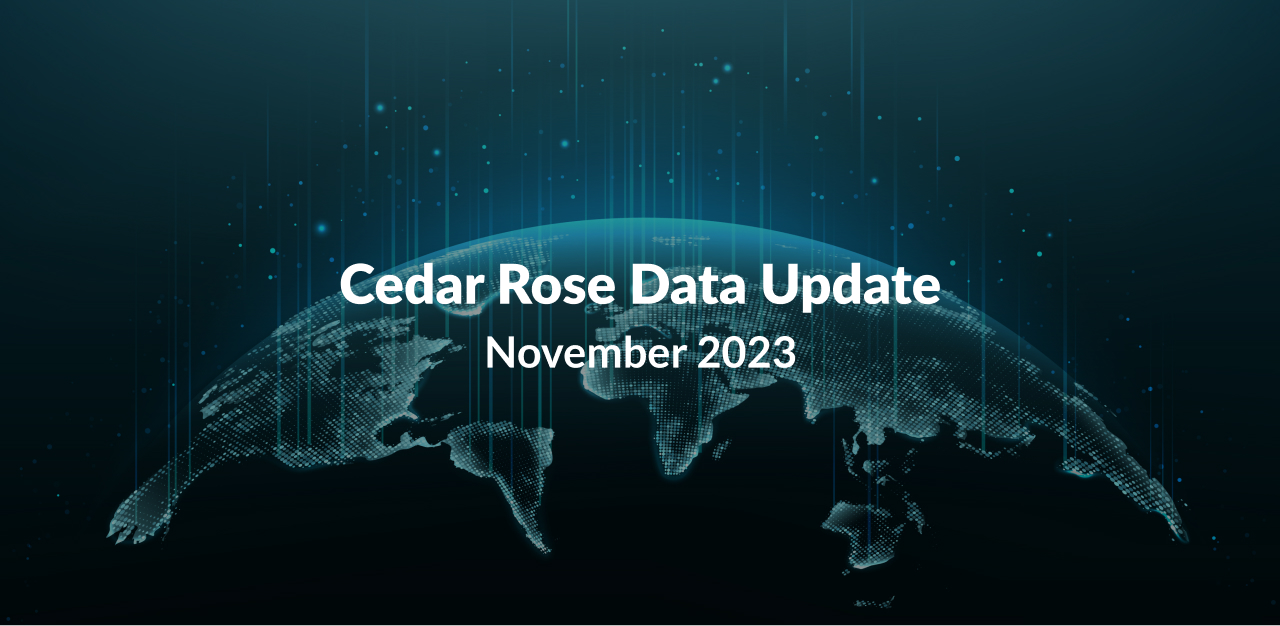 Cedar Rose Coverage Update - November 2023